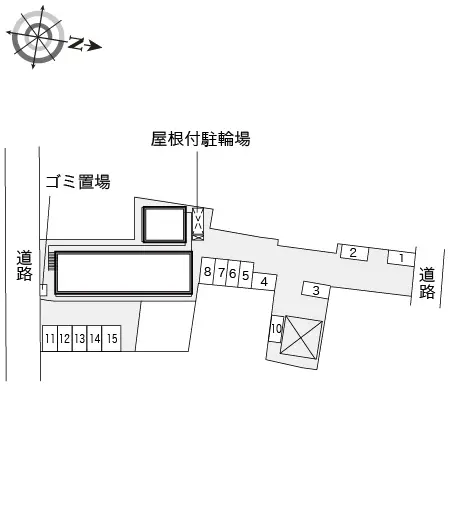 ★手数料０円★長浜市分木町　月極駐車場（LP）